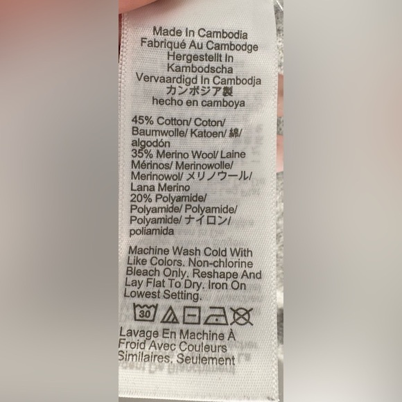 J. Crew Cotton-Merino wool blend Teddie sweater - Picture 8 of 9